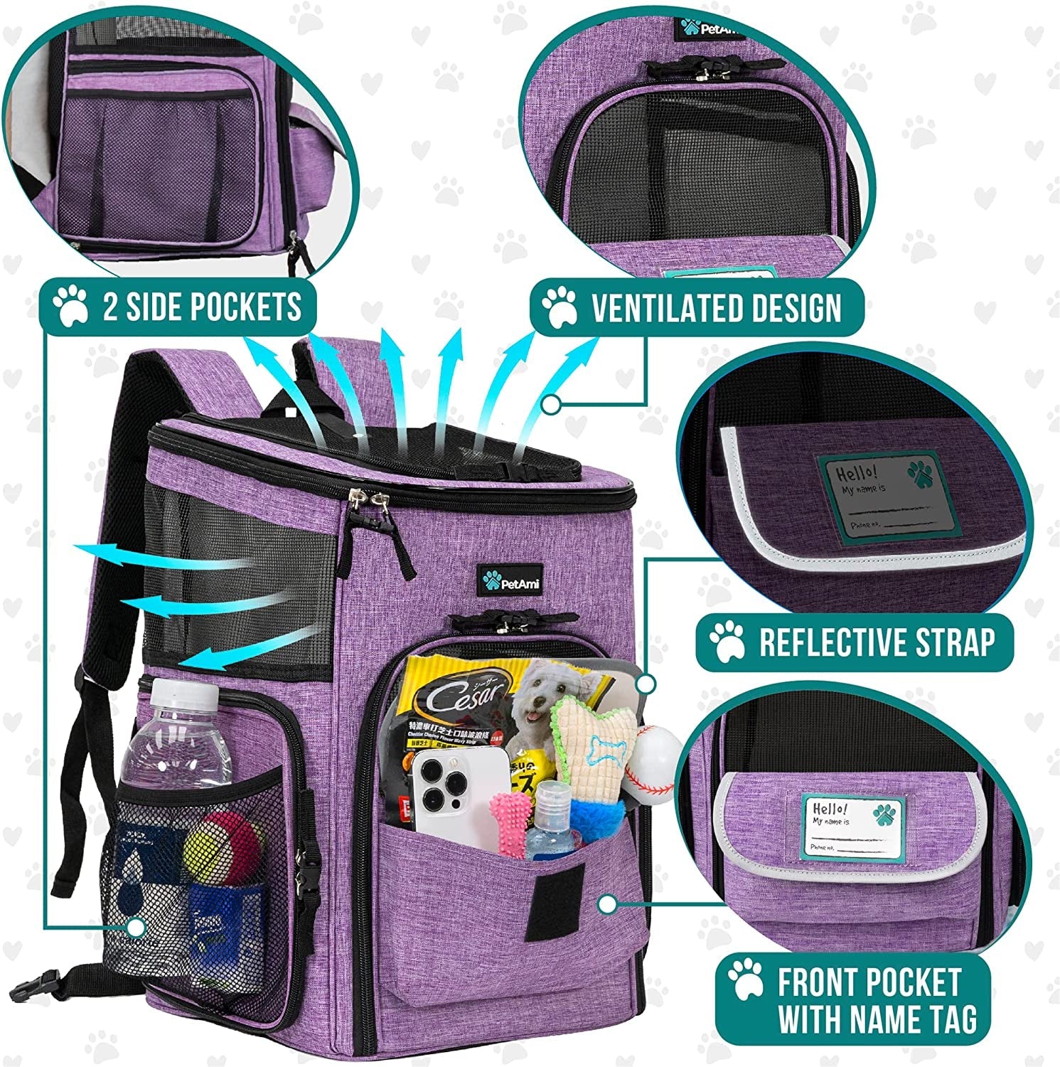 TrailVoyager Pet Carrier Backpack