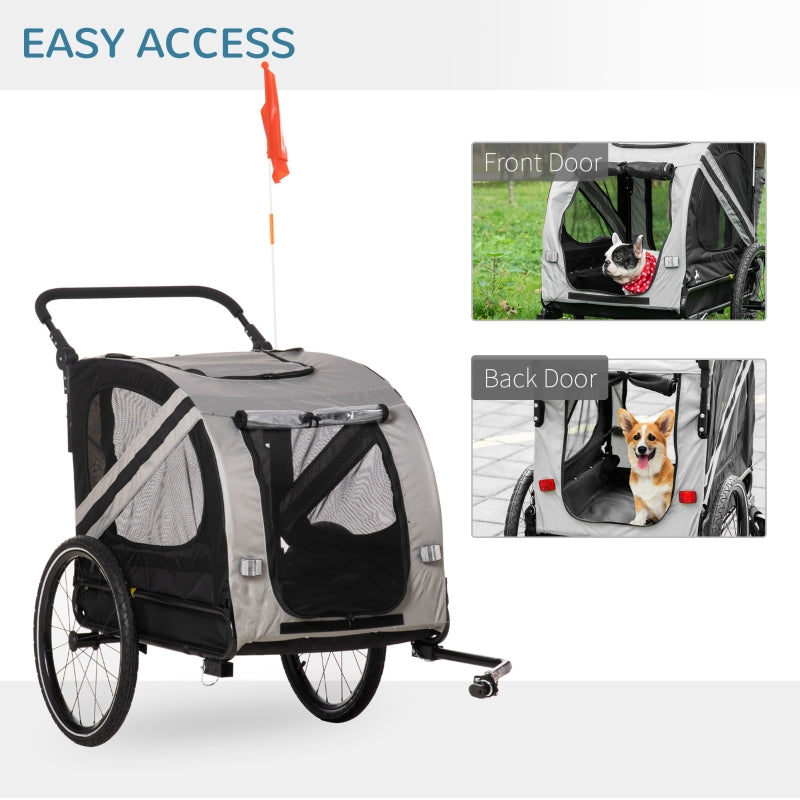 TrailRover 2-in-1 Pet Bike Trailer & Stroller