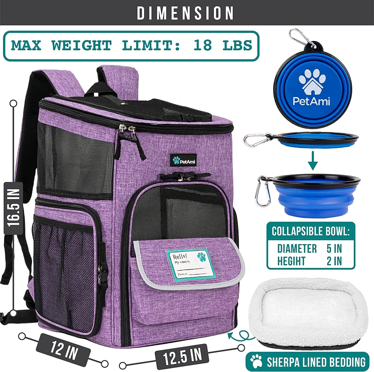 TrailVoyager Pet Carrier Backpack