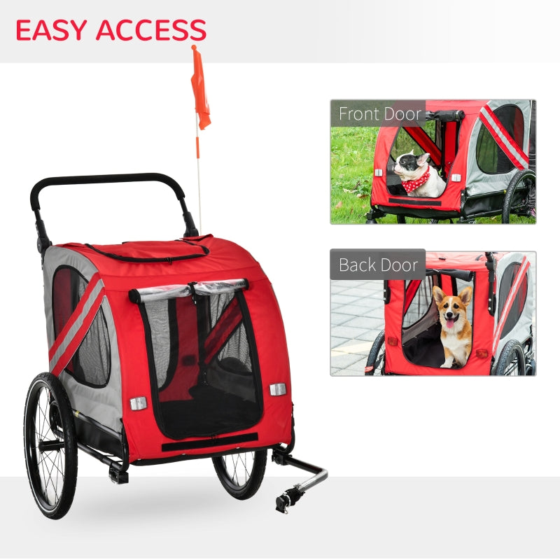 TrailRover 2-in-1 Pet Bike Trailer & Stroller