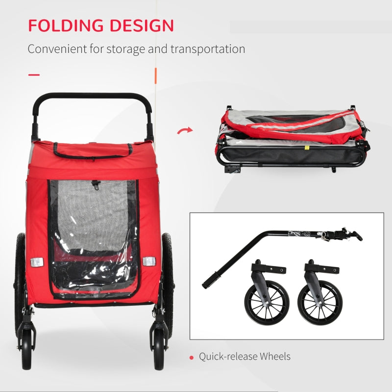 TrailRover 2-in-1 Pet Bike Trailer & Stroller