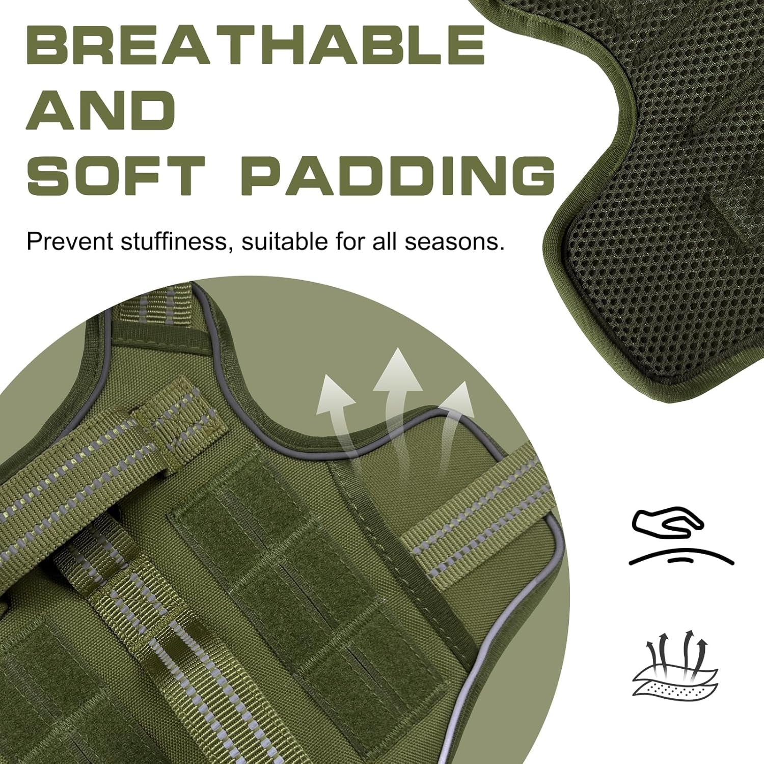 Trail Control No-Pull Adventure Harness – Tactical Edition