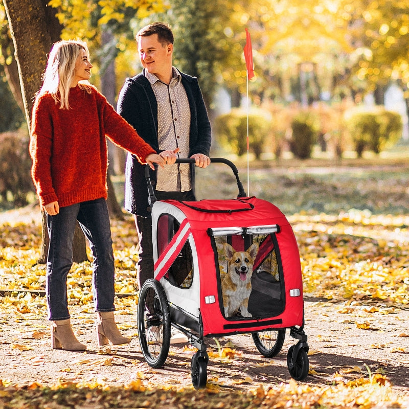 TrailRover 2-in-1 Pet Bike Trailer & Stroller