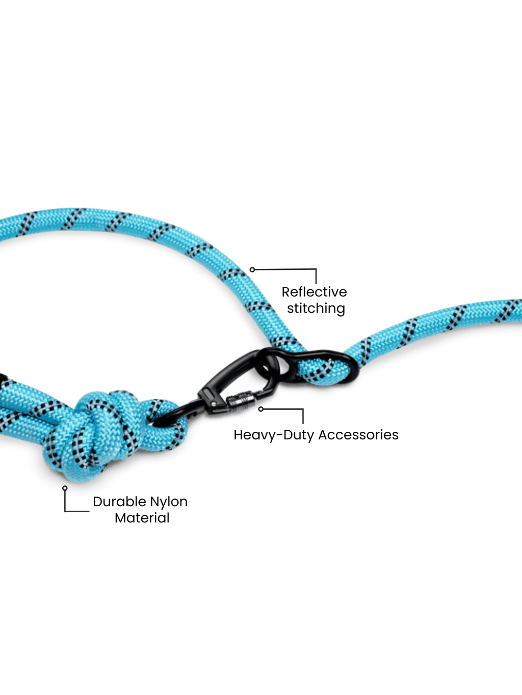 TrailRunner Hands-Free Adventure Leash - Aqua Blue