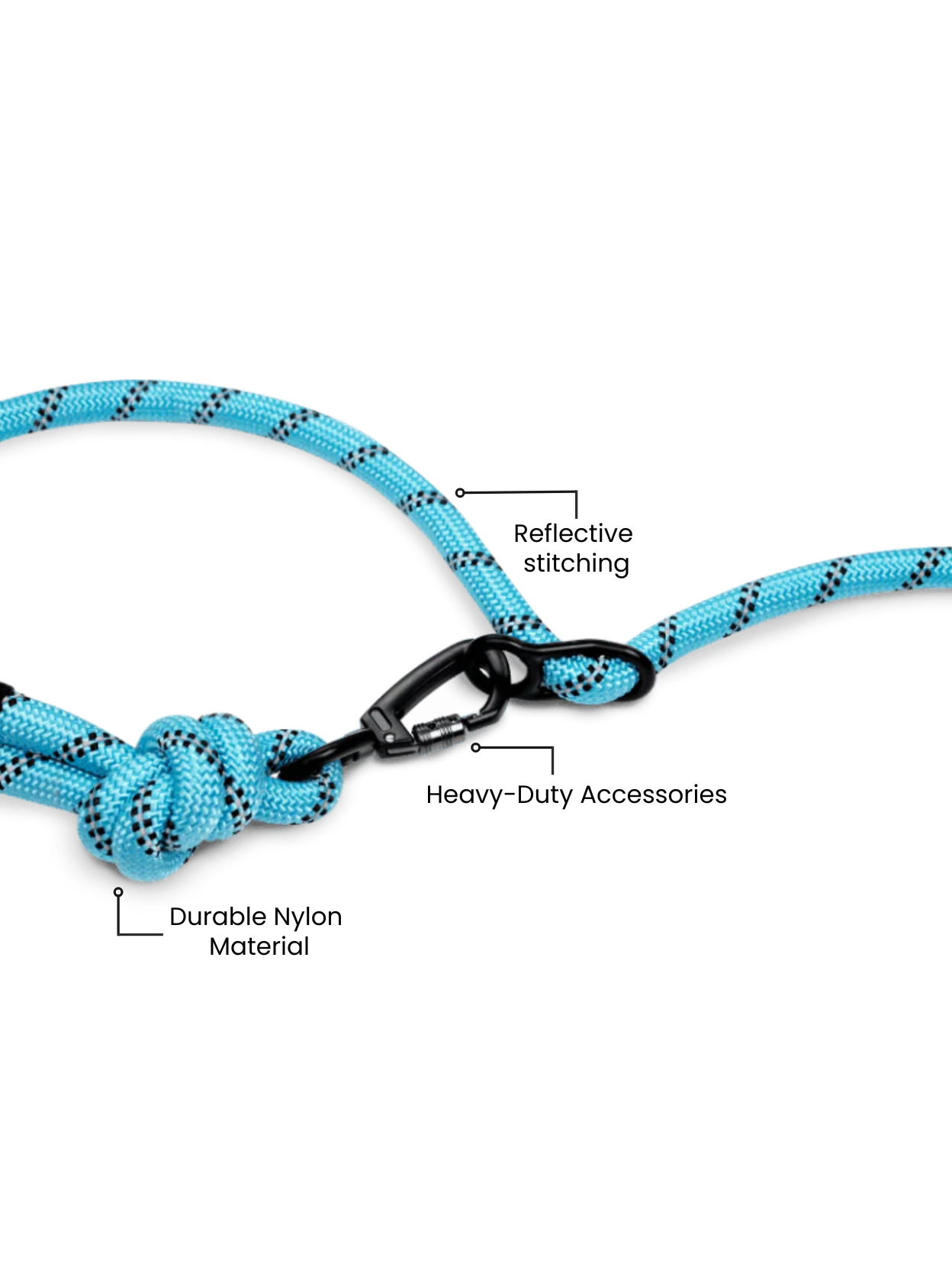 TrailRunner Hands-Free Adventure Leash - Aqua Blue
