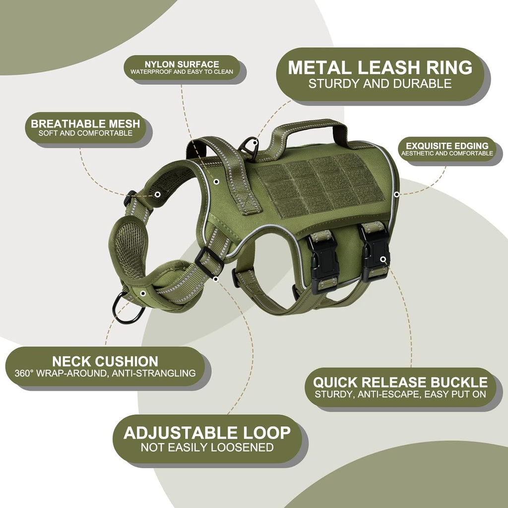 Trail Control No-Pull Adventure Harness – Tactical Edition
