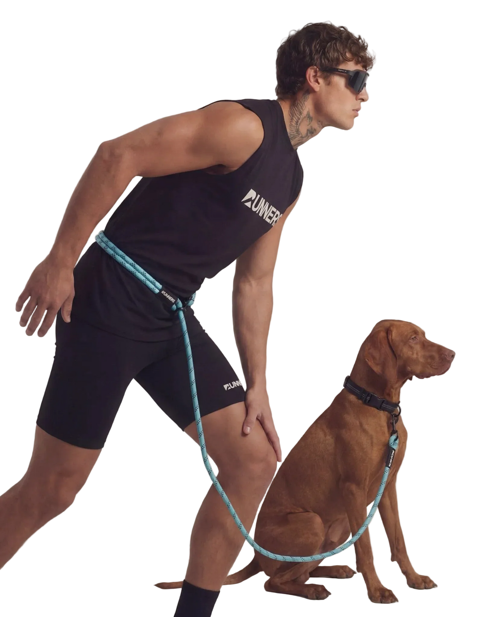 TrailRunner Hands-Free Adventure Leash - Aqua Blue