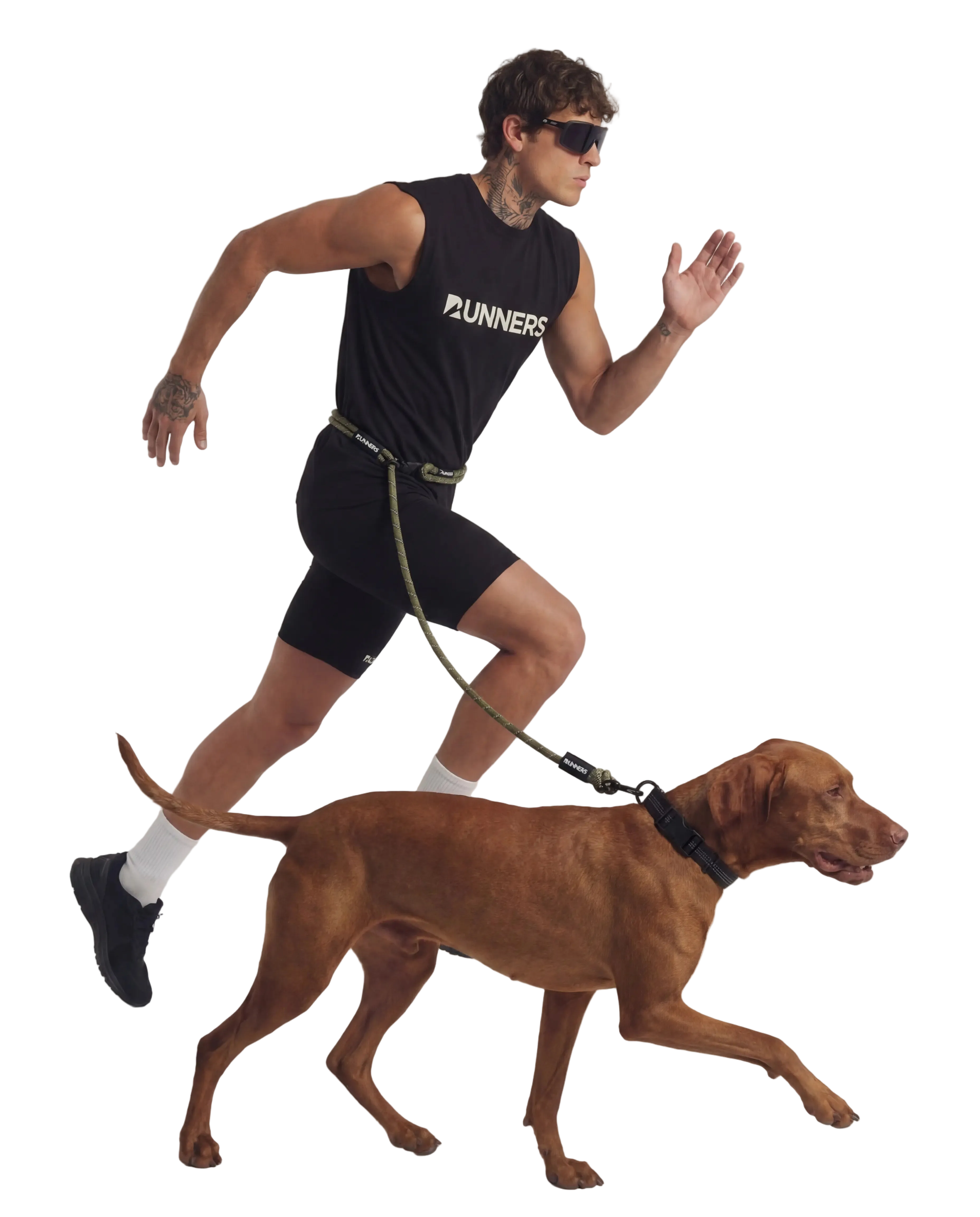 TrailRunner Hands-Free Adventure Leash - Army Green