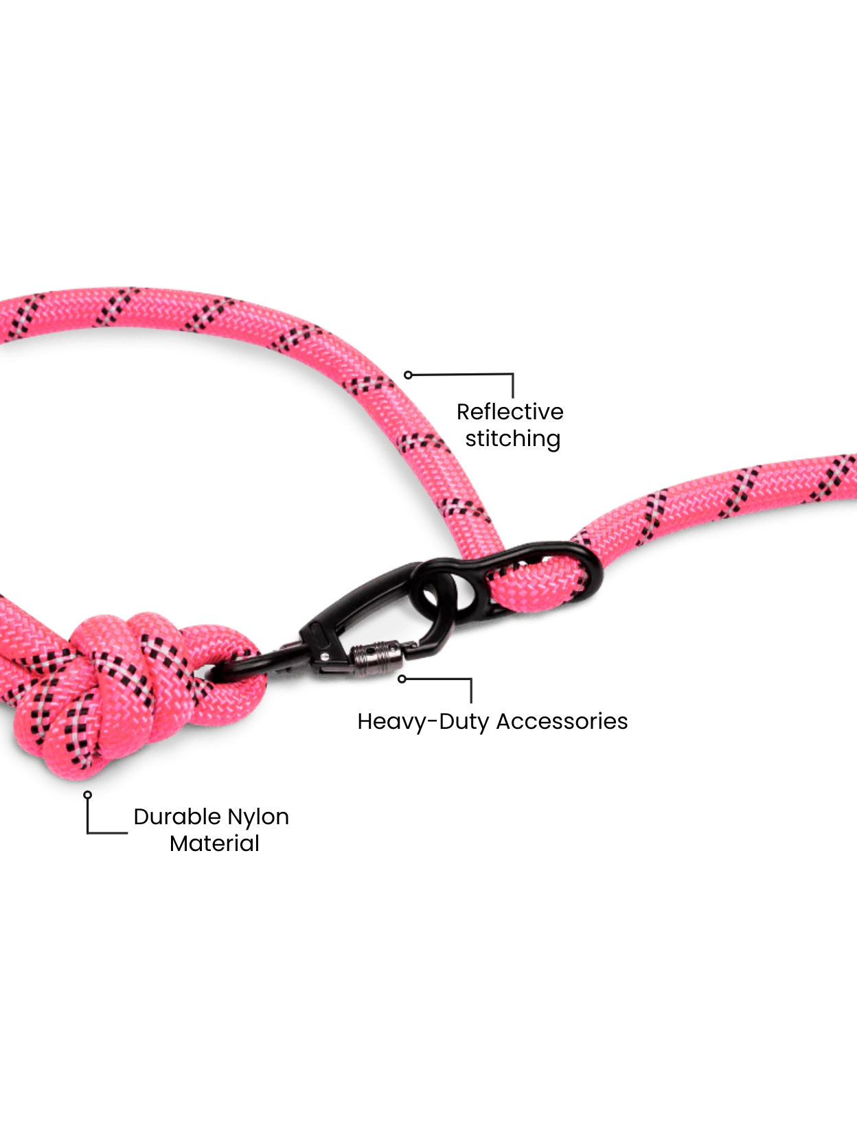 TrailRunner Hands-Free Adventure Leash - Neon Pink