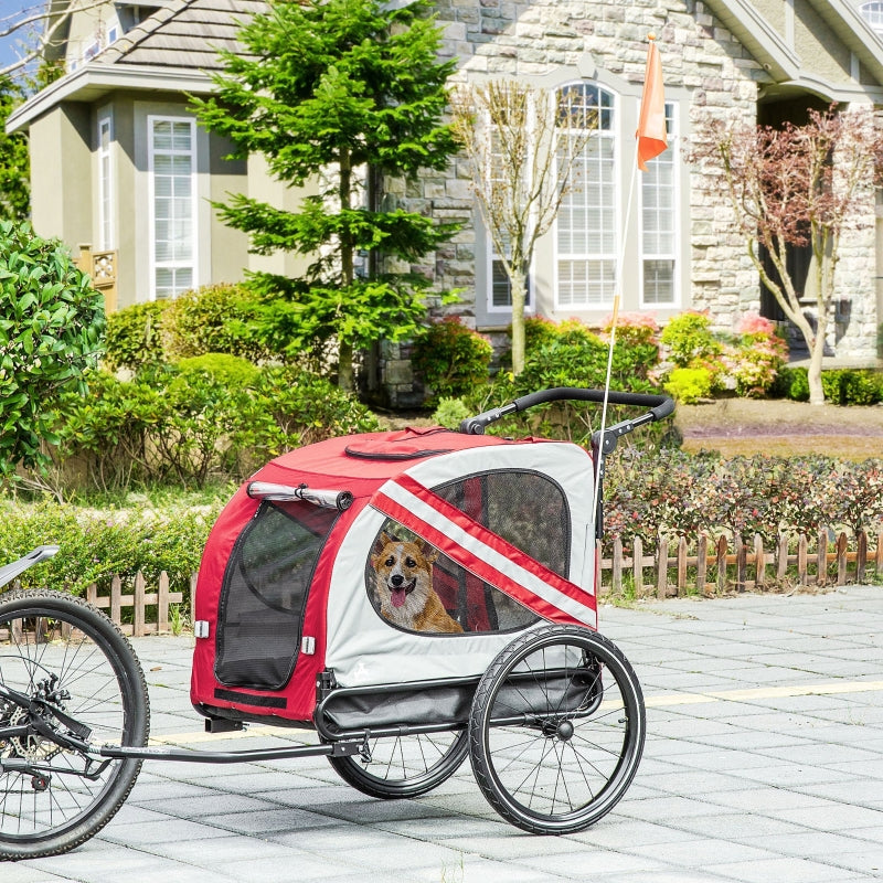 TrailRover 2-in-1 Pet Bike Trailer & Stroller