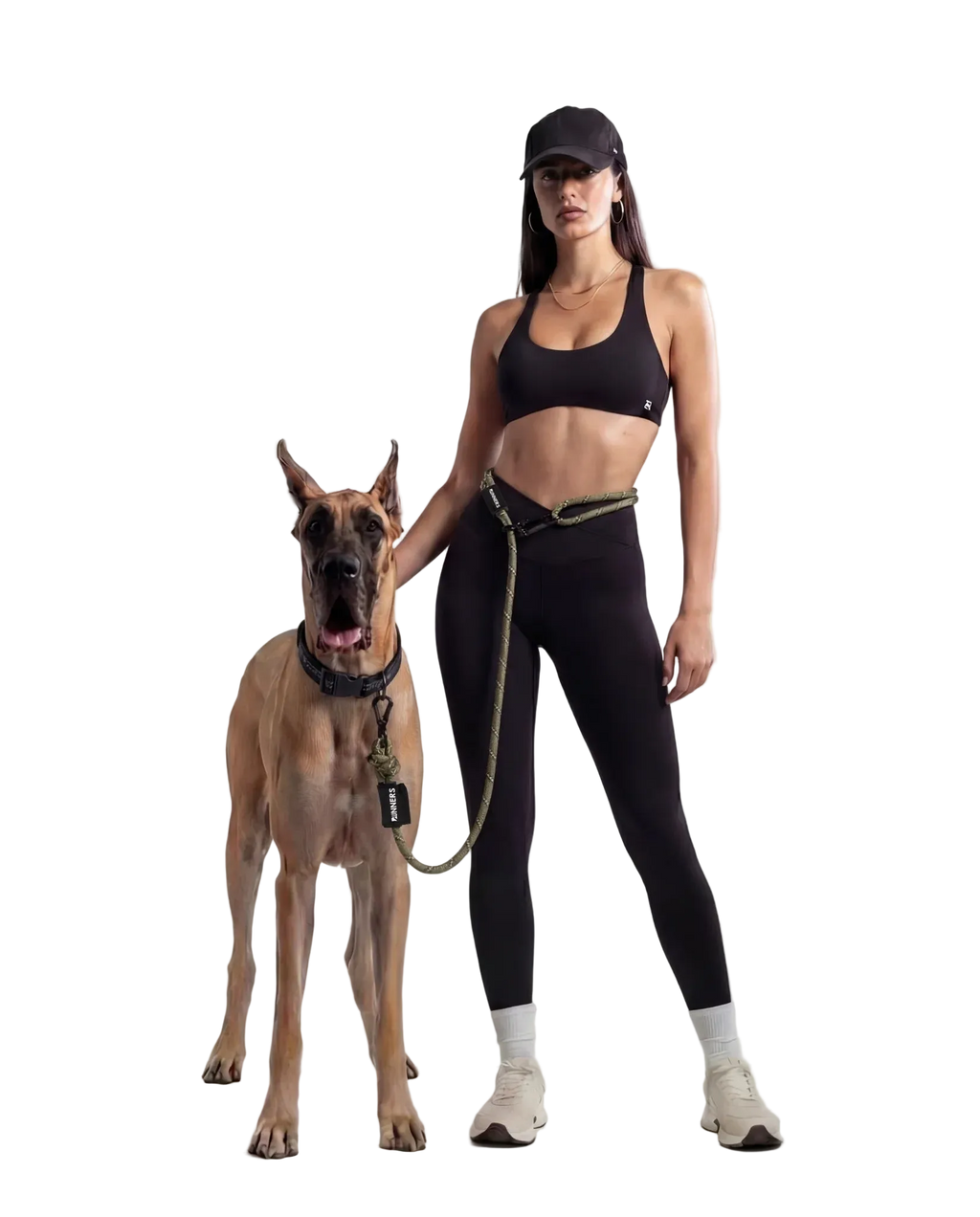 TrailRunner Hands-Free Adventure Leash - Army Green