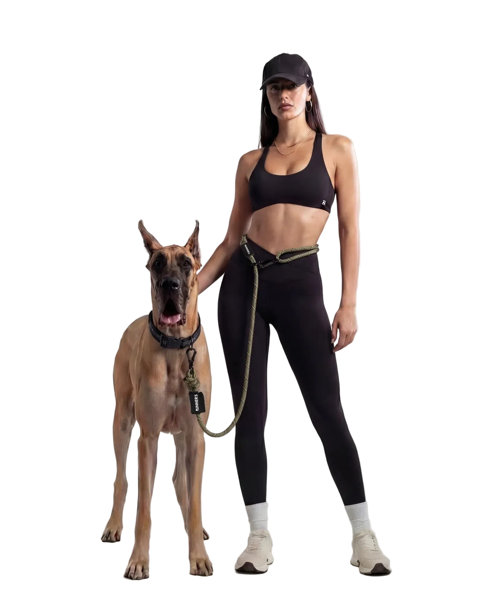 TrailRunner Hands-Free Adventure Leash - Army Green