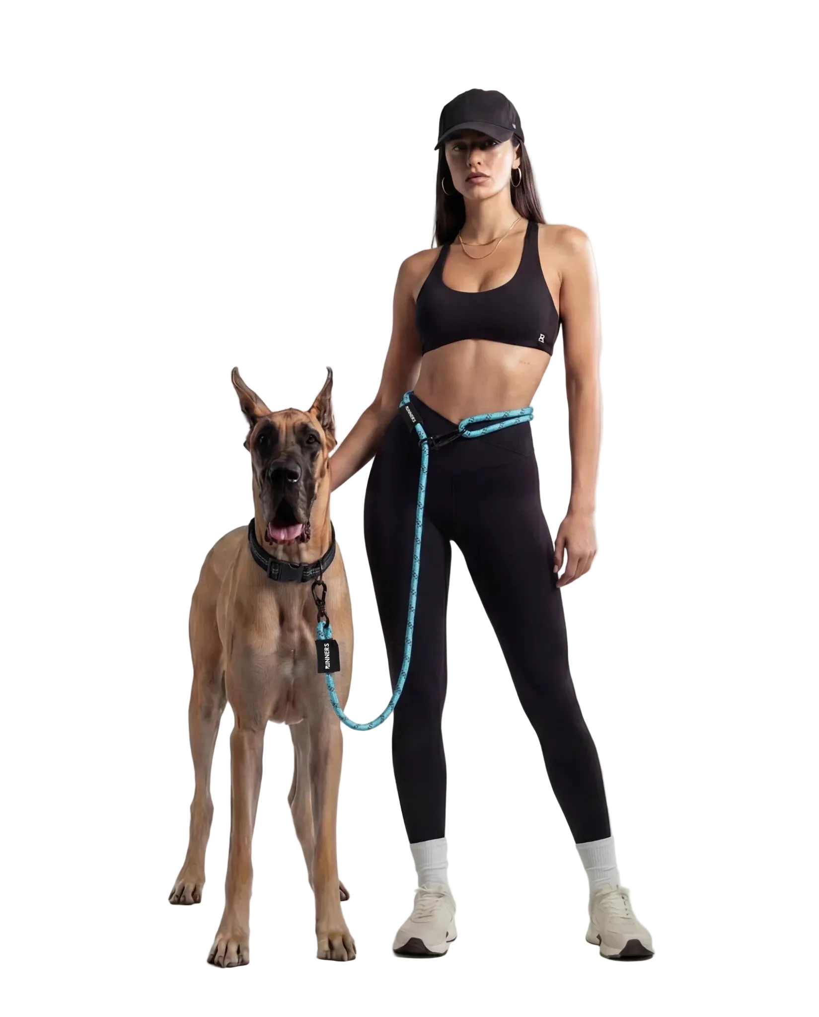 TrailRunner Hands-Free Adventure Leash - Aqua Blue